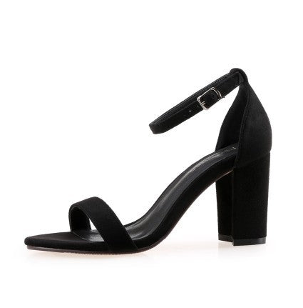 Buckle High Heel Sandals Thick Heel Women