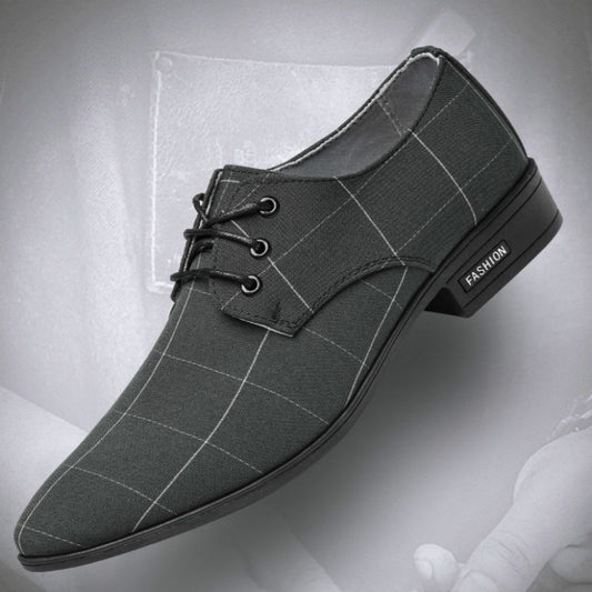 Leather Shoes Men's Lace Up Formal