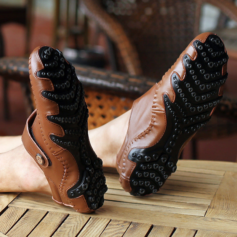 Leather Shoes Korean Shoes Men