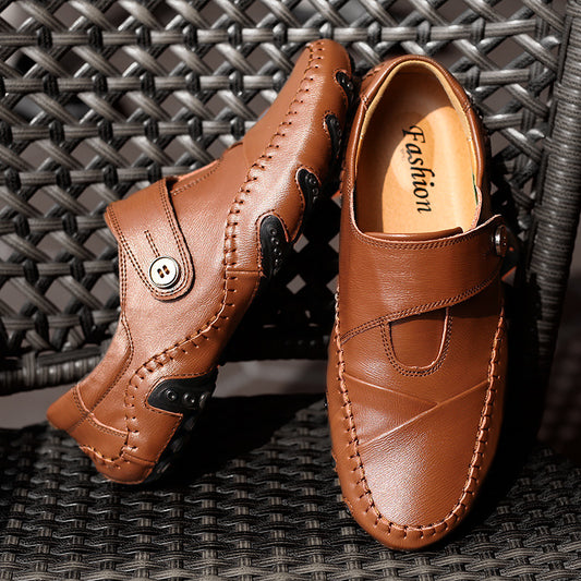 Leather Shoes Korean Shoes Men