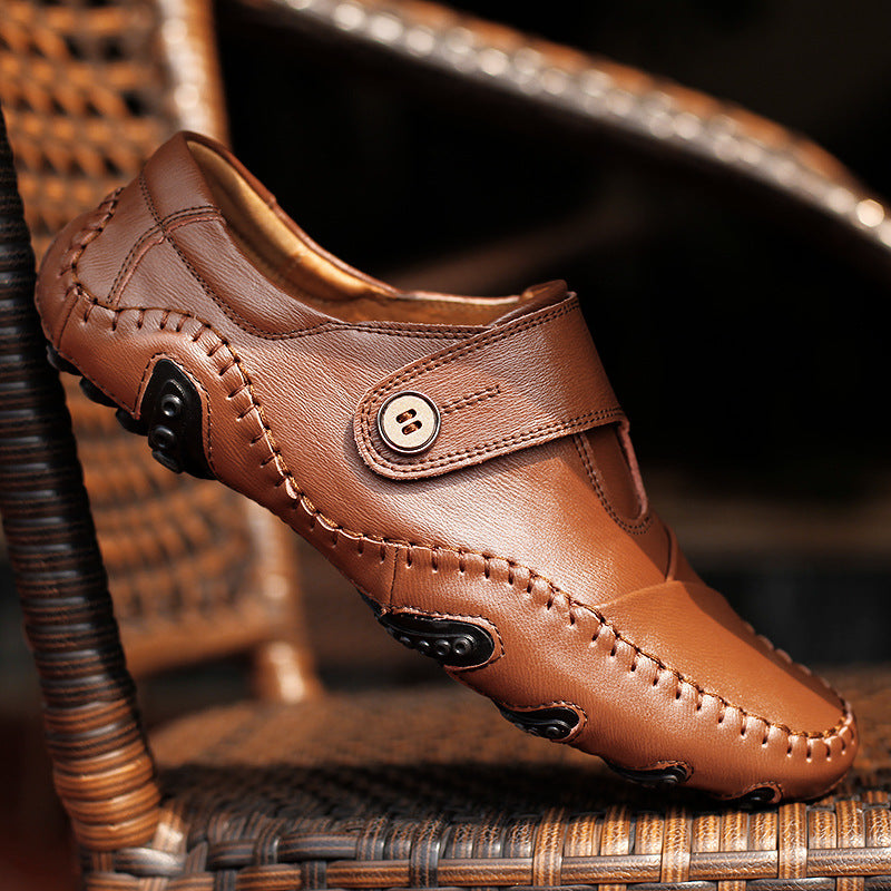 Leather Shoes Korean Shoes Men