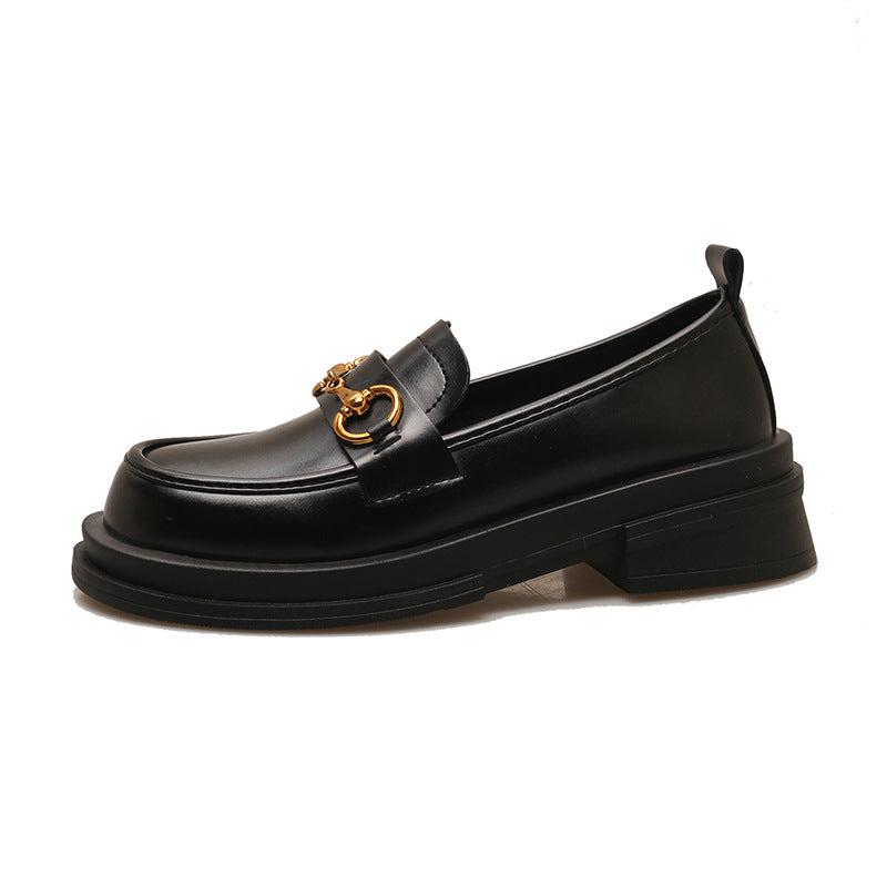 Loafer Metal Buckle Thin women