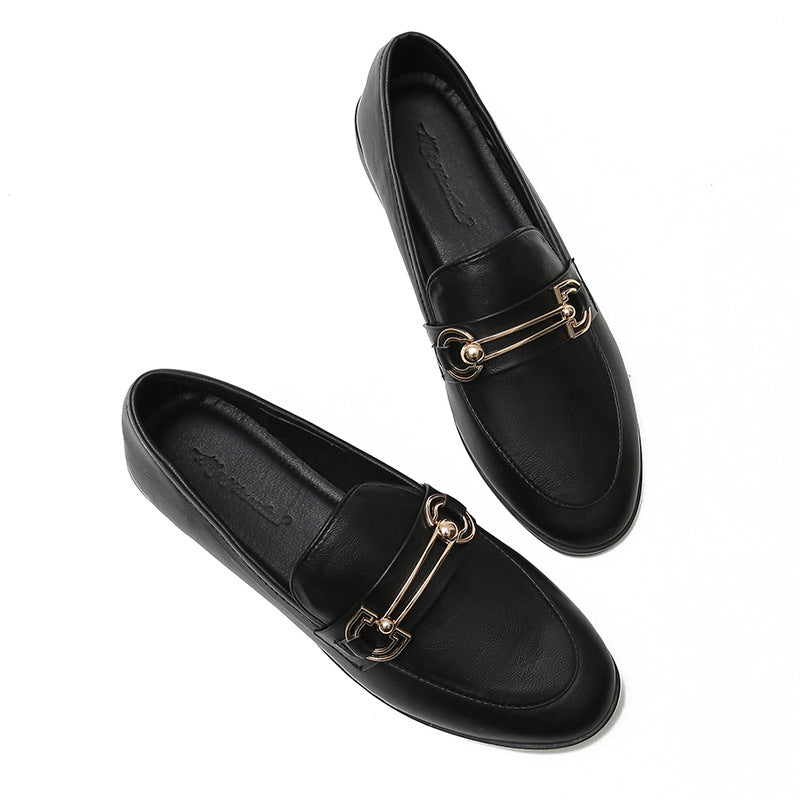 Black Leather Loafer