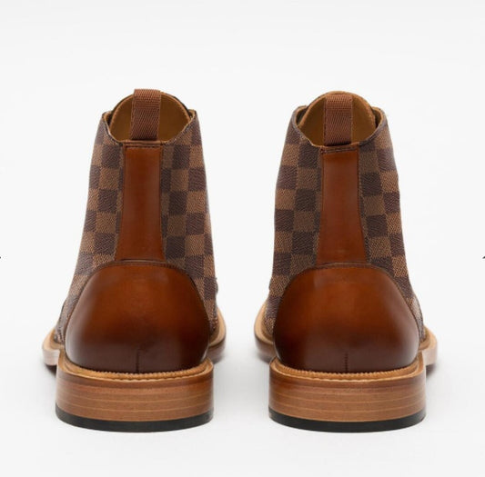 Lace Up Low Tube Martin Boots Men