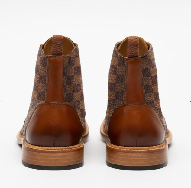 Lace Up Low Tube Martin Boots Men