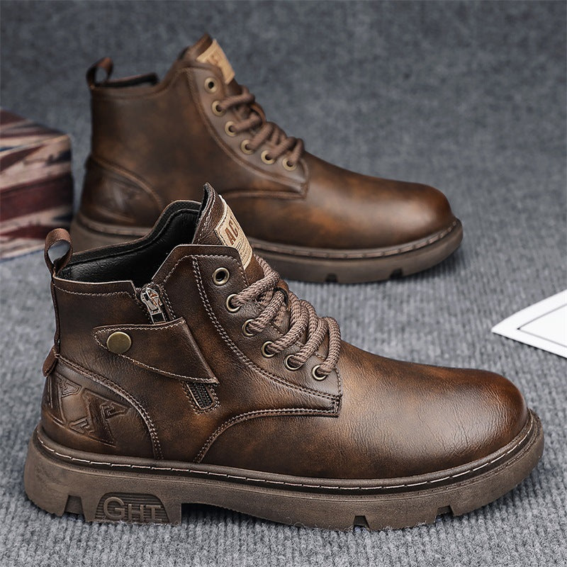 Retro High Cut Martin Boots Men