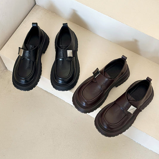 Retro cover Loafers Women