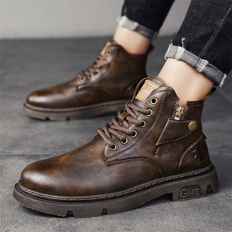 Retro High Cut Martin Boots Men