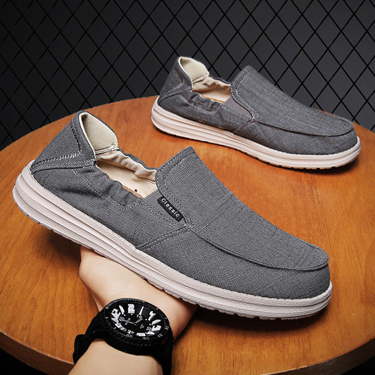 Plus Size Men's Shoes One Pedal Loafer Cloth Shoes