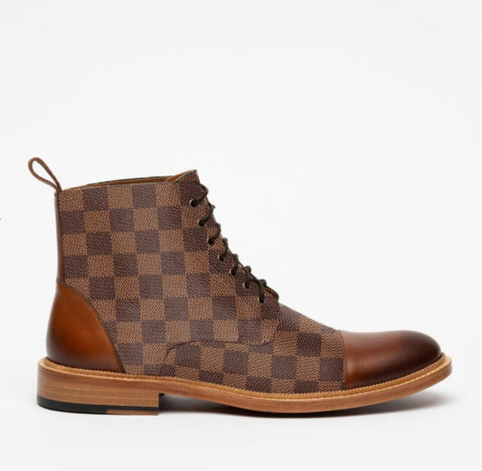Lace Up Low Tube Martin Boots Men