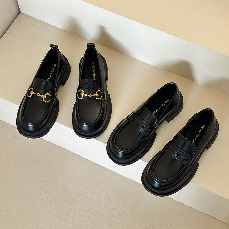 Loafer Metal Buckle Thin women