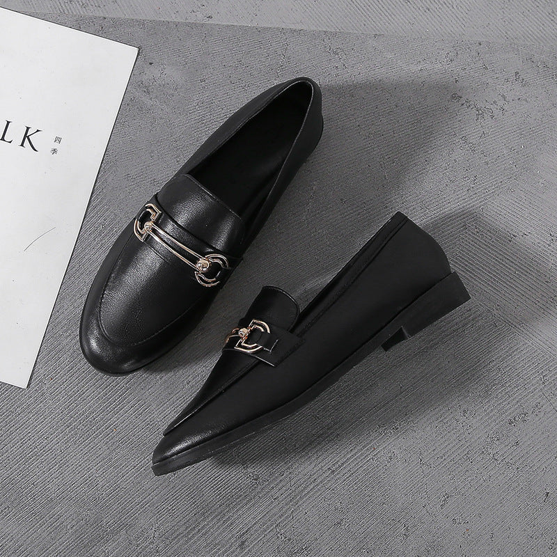 Black Leather Loafer