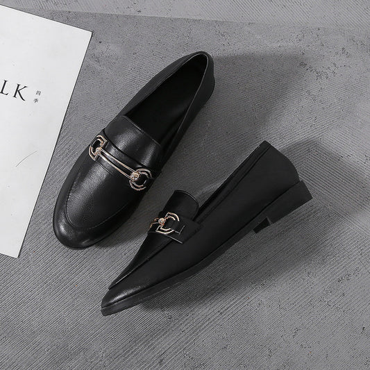 Black Leather Loafer