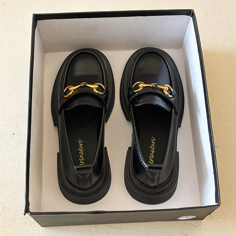 Loafer Metal Buckle Thin women