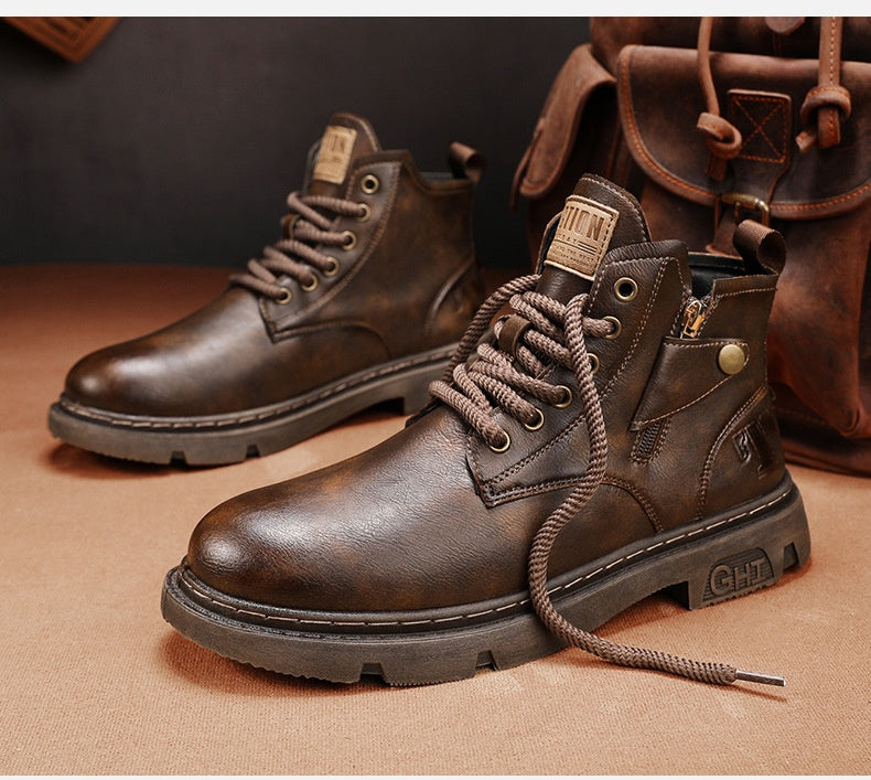 Retro High Cut Martin Boots Men