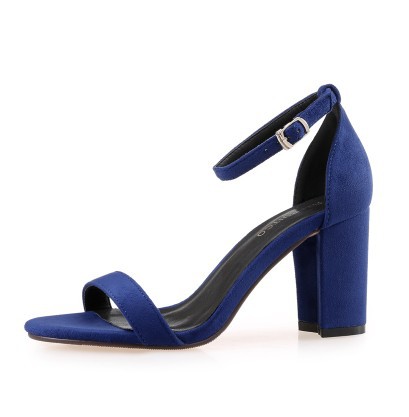 Buckle High Heel Sandals Thick Heel Women